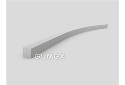 Quadratisches Silikonprofil, 5x5mm, 60°ShA, -60°C/+230°C, weiß, 